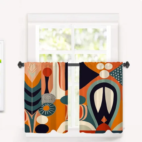 Vista 77 de Cortinas opacas de poliéster multicapa para ventanas de padre e hijo, 2 unidades, 26 x 24 pulgadas