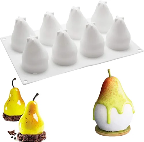 Vista 10 de OCPO KITCHEN Moldes de silicona con forma de corazón 3D para hornear pasteles de mousse, molde de silicona 3D para dulces, pastelería, chocolate