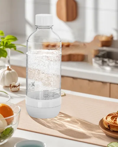 Vista 4 de Botellas para hacer refrescos, botellas de agua con gas reutilizables de 1 litro, botellas de carbonatación reutilizables, botella de repuesto
