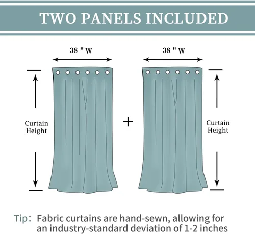Vista 7 de BGment Cortinas cortas de lino transparente de 40 pulgadas para cafetería, con ojales, filtrado de luz, semitransparentes para ventanas pequeñas
