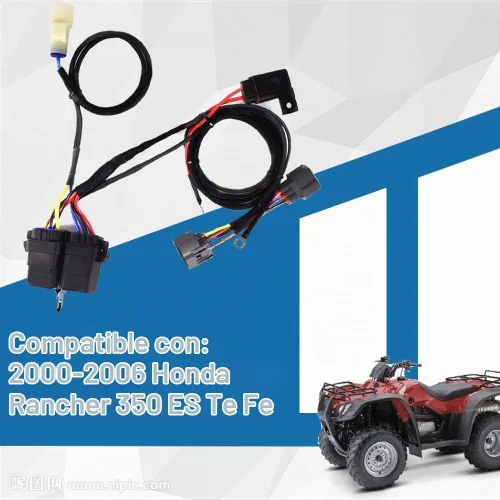 Vista 2 de Kit de arnés de cableado de cambio para Honda Rancher 350 ES Te Fe 2000-2006 Sensor de ángulo de derivación del motor de cambio de arnés