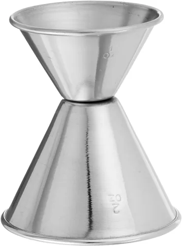 Vista 5 de Winco - Jigger de acero inoxidable de 1/2 oz y 1 oz