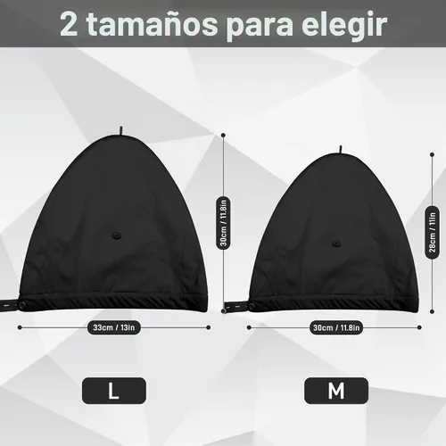 Vista 5 de Paquete de aceite de ricino para la cabeza, elástico y reutilizable, de algodón orgánico para mujeres que duermen, doble capa impermeable para Negro