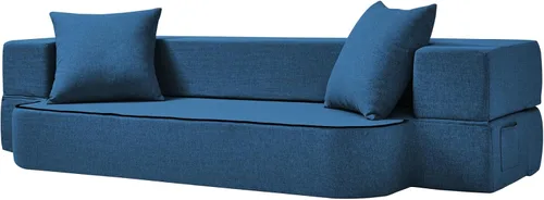 Vista 21 de SUYOLS Sofá Cama Plegable con Almohadas - Silla Convertible Sofá de Piso y Colchón para Dormir, Sleeper de Espuma Viscoelástica Plegable para Sala