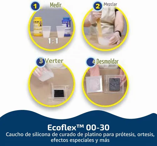 Vista 2 de Ecoflex 00-30 – Super Suave Silicona Platino – Prueba unidad