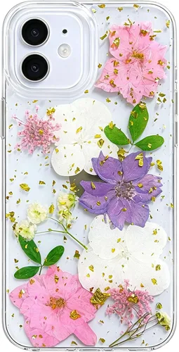 Vista 27 de Abbery - Funda diseñada para iPhone 12/12 Pro con purpurina, transparente y linda con diseño de mariposa, correa para la muñeca, brillante