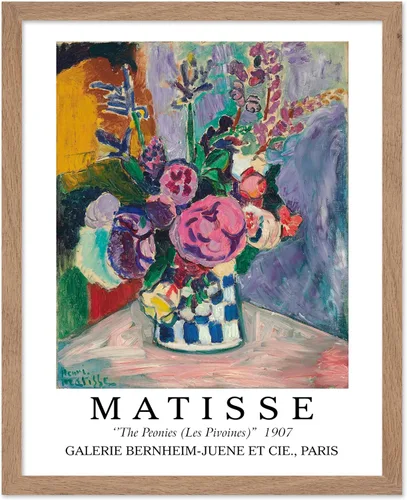 Vista 10 de Monem Art - Póster vintage de Henri Matisse – Gato retro con estampado de pez rojo – Arte de fauvismo – Arte animal – Pintura clásica – Arte fino