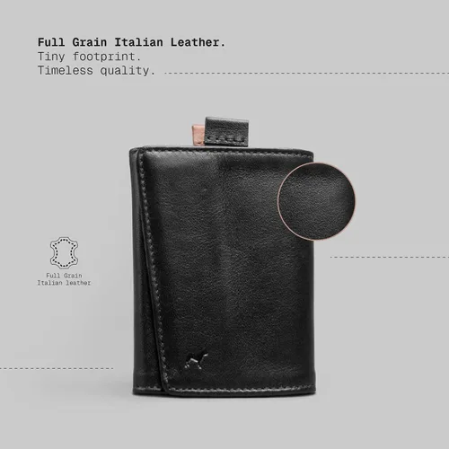 Vista 15 de The Frenchie Co. - Wallet Mini - Mini billetera organizadora de tarjetas compacta - Diseño de bolsillo delgado para el transporte diario - Perfil