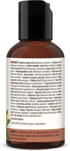 Vista 7 de Aceite Mahanarayan de Banyan Botanicals – Aceite de Masaje Ayurvédico 99% Orgánico – Aceite Herbal Penetrante Usado para Calentar, Confortar