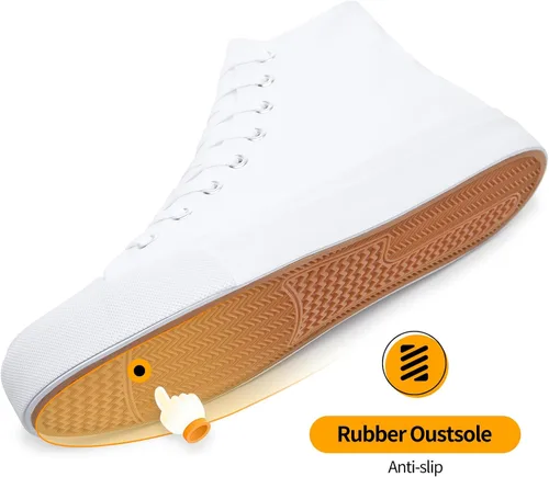 Vista 69 de ZGR Tenis de lona para hombre, con cordones, clásicos, casuales, para caminar