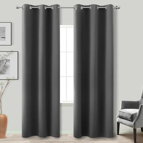 Vista 210 de KOUFALL Cortinas de Baño Aqua para Ventana, Juego de 2 Paneles Decoración Costera Cortinas Cortas Opacas para Ventana Pequeña de Cocina Puerta
