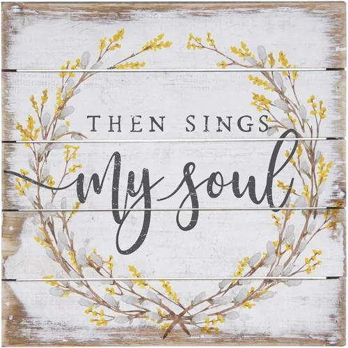 Vista 9 de Simply Said, INC Perfect Pallet Petites - Letrero de madera rústica de 8 pulgadas - Because He Lives, I Can Face Tomorrow - PET21208 Porque vive