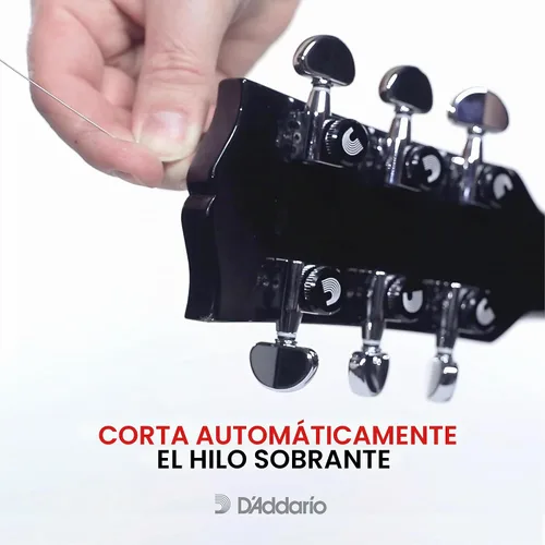 Vista 3 de D'Addario - Afinadores de ajuste automático - Afinadores de bloqueo para guitarras - Configuración 3+3, cromo
