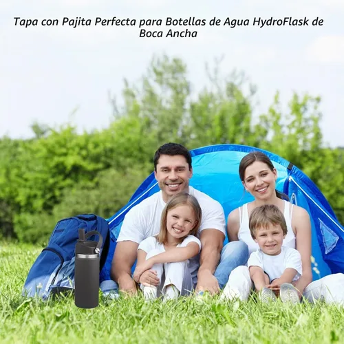 Vista 7 de Tapa de popote para Hydro Flask boca ancha, tapas con popote para Hydroflask boca ancha de 32 40 onzas, tapa de repuesto superior, accesorios