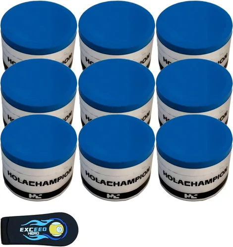 Vista 9 de Taco de billar premium para billar (cuadrado clásico, azul, 12 piezas)