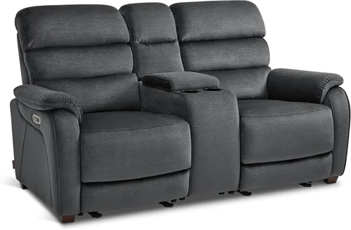 Vista 10 de MCombo ST258M3 - Sofá reclinable eléctrico de pared de 87.2 pulgadas con mesa abatible, sofá reclinable con reposacabezas ajustables, puertos