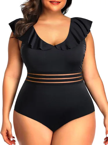 Vista 75 de Daci Falbala - Traje de baño de una pieza para mujer, con volantes y control de abdomen