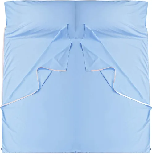 Vista 20 de Forro de saco de dormir 100% algodón con cremallera, sábana de viaje para adultos, para hoteles, camping, excursionistas, colchón, caravana, sofá