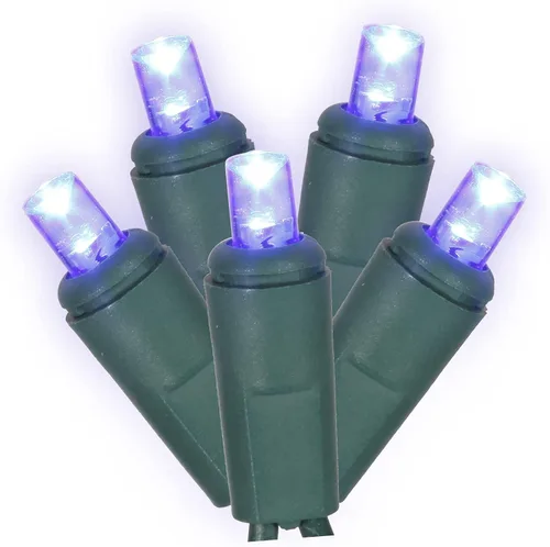 Vista 18 de Vickerman Juego de 100 luces LED GW WA Ec multicolor con LED gran angular de molde único, 36 pies