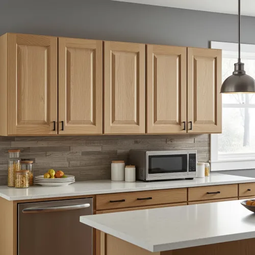 Vista 6 de Reemplazo de puerta de armario de cocina sin terminar Panel elevado Madera maciza Listo para pintar o teñir 11.5 pulgadas de ancho x 29