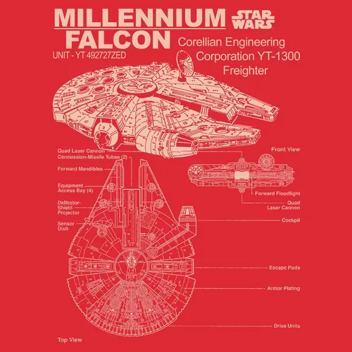 Vista 3 de Star Wars Men's Corellian Freighter
