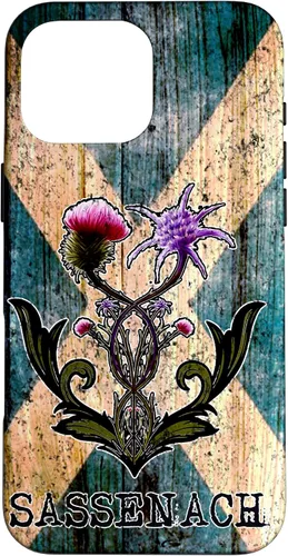 Vista 19 de Purple Thistle Flower Scottish Flag Scots Sassenach Vintage Case for iPhone 17