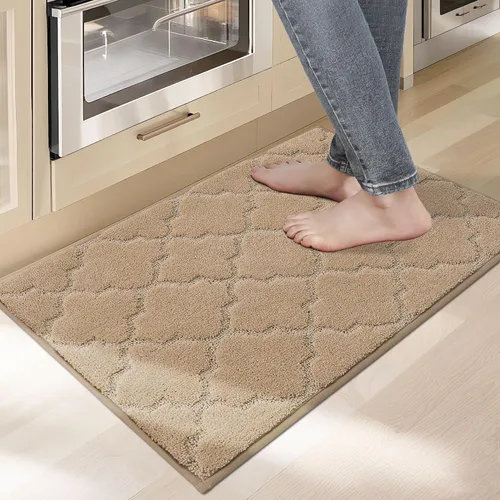 Vista 36 de COSY HOMEER Alfombras suaves de cocina [2 piezas] para el frente del fregadero súper absorbentes, tapetes y tapetes de cocina de 20 x 30 pulgadas/20