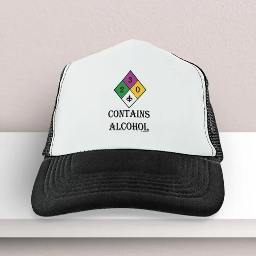 Vista 5 de ThisWear Mardi Gras Contiene Alcohol Trucker Hat