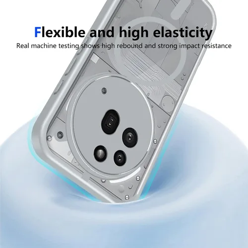 Vista 545 de Funda magnética transparente compatible con Xiaomi 17T, color negro 2 en 1 PC + TPU cubierta de teléfono a prueba de golpes, carcasa protectora