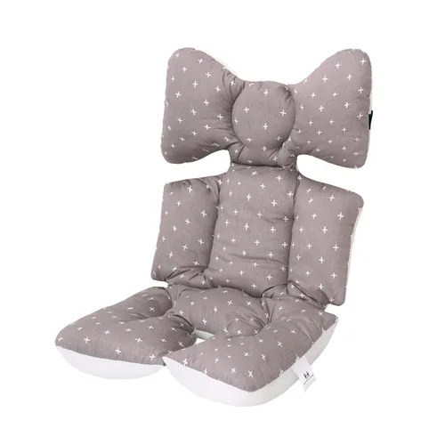 Vista 6 de Miracle Baby Forro de asiento de cochecito, cojín de algodón suave y transpirable, reversible y lavable a máquina para bebés