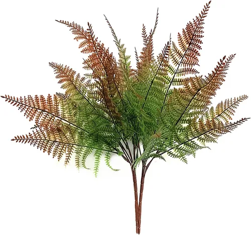 Vista 9 de Arbustos artificiales, plantas de plástico, hierba de bambú, vegetación falsa, exterior, interior, jardín, terraza, parterre, guirnalda de boda