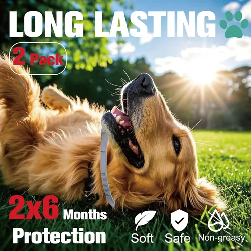 Vista 8 de Collar antipulgas para perros, tratamiento y prevención de pulgas