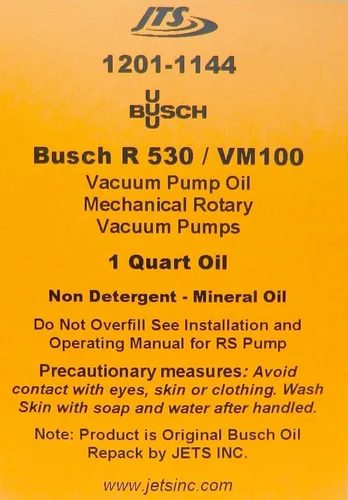 Vista 3 de Aceite para Bomba Busch 1 Quart Bombas de Vacío Busch R-530 VM100