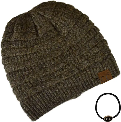 Vista 378 de C.C Trendy Warm Chunky Soft Stretch Cable Knit Beanie