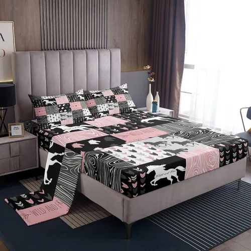 Vista 49 de Erosebridal Juego de sábanas con diseño de gato tamaño individual, sábana encimera Kawaii Garfield para niños y niñas, sábanas con huellas de patas