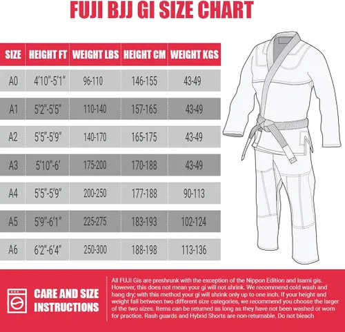 Vista 3 de Fuji Suparaito BJJ GI Uniforme de Artes Marciales