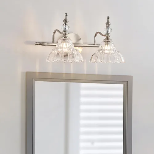 Vista 8 de HDDFL Lámpara de baño sobre espejo, accesorios de iluminación de tocador de latón mate, apliques de pared modernos para dormitorio, baño, pasillo