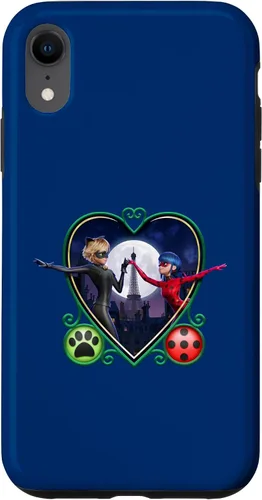 Vista 25 de Miraculous Ladybug and Cat Noir The Movie Heart - Carcasa para iPhone 17