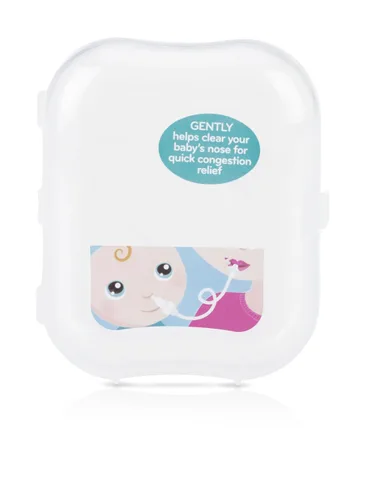 Vista 4 de Nuby, Aspirador nasal infantil Breathe-EEZ con estuche de viaje, 5 pulgadas