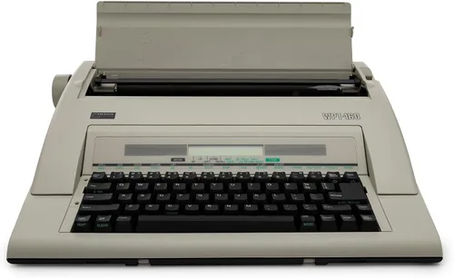 Vista 2 de Nakajima WPT-160 máquina de escribir electrónica portátil con cinta de película correctora (2 artículos) Cinta de película correcta, (2 artículos)