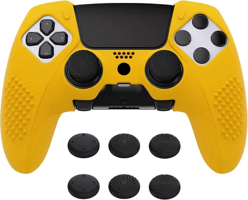 Vista 10 de PlayVital 3D Studded Edition Anti-Slip Silicone Cover Case for ps5 Edge Controller, Soft Rubber Protector Skin for ps5 Edge Wireless Controller with