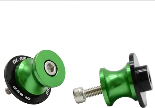 Vista 12 de Tornillos de soporte de brazo oscilante trasero con motor para Suzuki DL650 V-Strom 2004-2013 2012 2011 DL 650 V Strom M8 deslizadores de marco Negro
