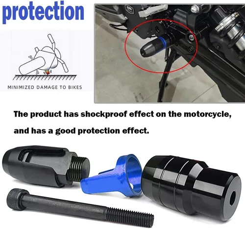 Vista 6 de Universal marco deslizante bloque protector de colisión para XJ6 MT03 MT07 M09 MT10 xmax125 250 XSR 155 700 900 YZFR1 R3 R6 R7 YZFR6 TENERE 700