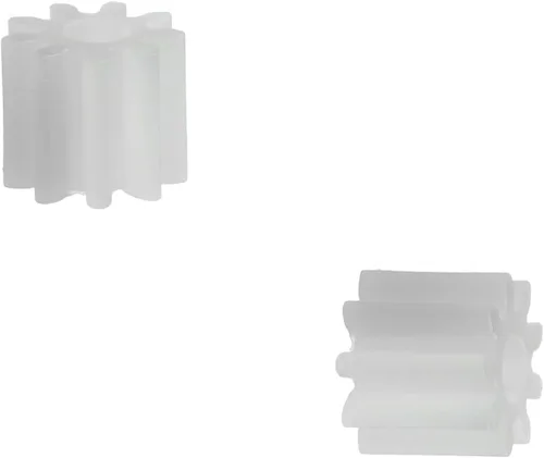 Vista 5 de Othmro 100 piezas de engranajes de plástico 9 dientes modelo 092A engranaje de reducción engranajes de gusano de plástico para RC coche robot motor