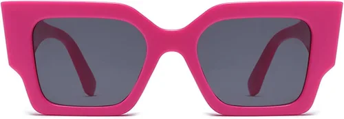 Vista 4 de ADE WU Gafas de sol cuadradas de moda para mujer, montura cuadrada, gafas de sol de moda para mujer