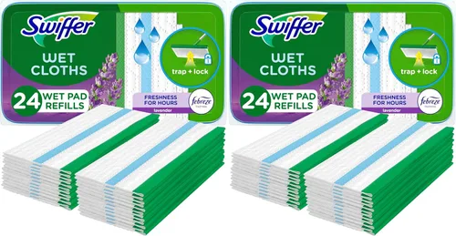 Vista 10 de Swiffer Sweeper - Recambio de paño de trapeador húmedo - Lavanda vainilla y comodidad - 24