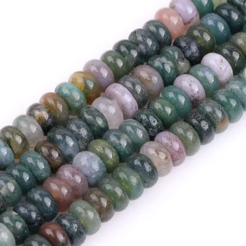 Vista 4 de JOE FOREMAN Cuentas de hematita de 0.118 x 0.236 in para hacer joyas, piedras preciosas naturales semipreciosas, espaciador Rondelle Heishi de 15