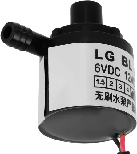 Vista 5 de Oumefar 1pc ultra silencioso mini DC 12 V 5 W sin escobillas sumergible 8.2 ft cabeza para la industria uso doméstico pequeña fuente bomba