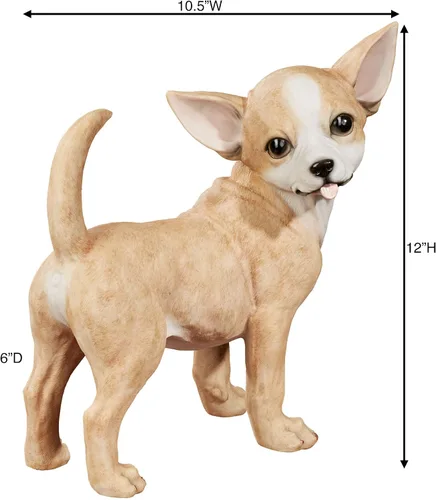 Vista 3 de Touch of Class Encantado Chihuahua Perro Adorable Escultura de Mesa Tawny