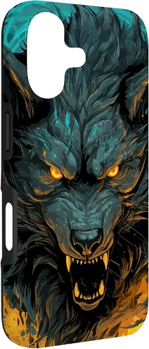 Vista 3 de Fenrir Wolf - Funda para iPhone 17, diseño de mitología nórdica